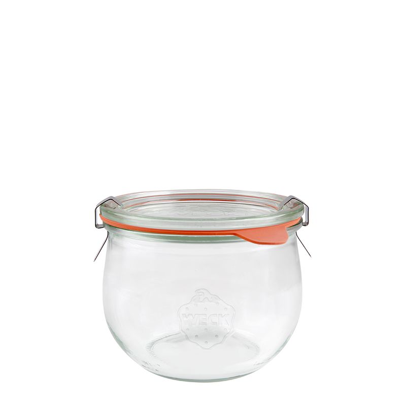 JAR GLASS COMPLETE 580ML 100X85MM, WECK
