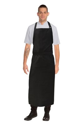 APRON BIB BLK LRG, NO POCKET ADJUSTABLE