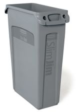 BIN SLIM JIM VENT CHANNEL GRAY 87.1LTR