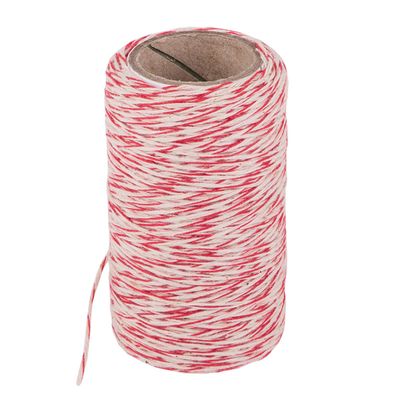 COOKING TWINE COTTON RED/WHT 60MTRS