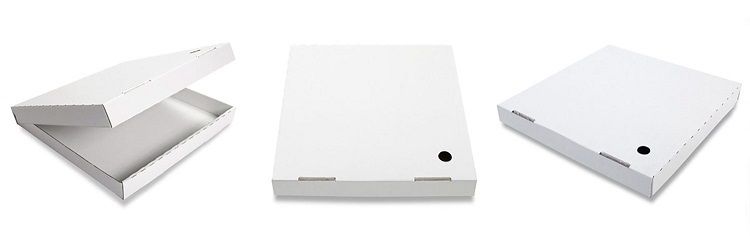 PIZZA BOX PLAIN WHITE, 10 INCH 100PK