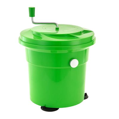 SALAD SPINNER GREEN W/SIDE BRAKE 25L