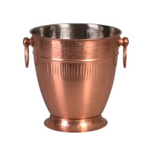 BUCKET CHAMPAGNE RIBBED COPPER, MODA