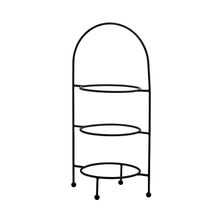3 TIER CAKE STAND ROUND BLACK
