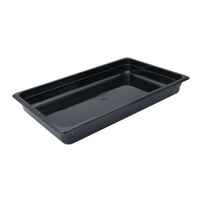 POLYCARB FOOD PAN BLACK GN 1/1