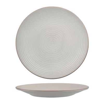 PLATE COUPE RIBBED MINERAL 310MM, ZUMA