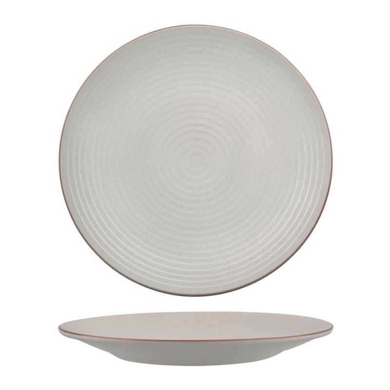 PLATE COUPE RIBBED MINERAL 310MM, ZUMA