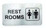 WALL SIGN 18/10 REST ROOMS