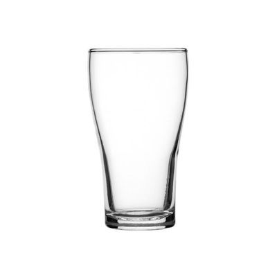 BEER GLASS 425ML NCLEATD CONICAL, CROWN