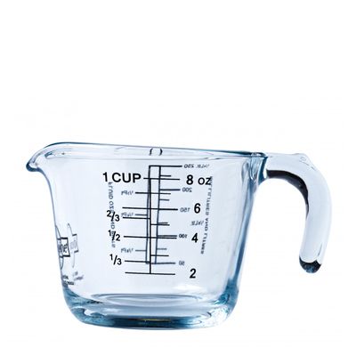 Royal Industries Polycarbonate Liquid Measuring Cup, 1 cup, graduated in  cups/ml