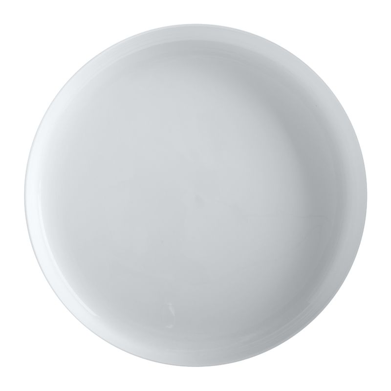 PLATTER HIGH RIM WHITE 33CM, MW BASICS