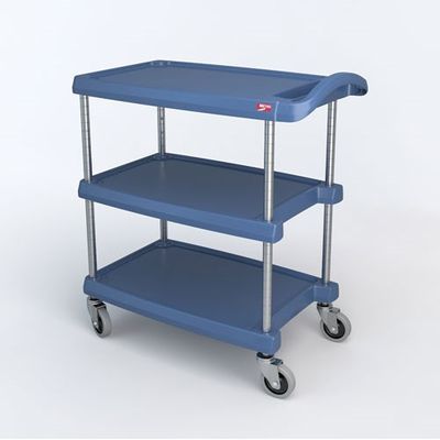 UTILITY CART BLUE 3 TIER MEDIUM METRO