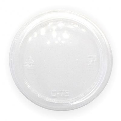 LID FLAT SAUCE CLEAR 50PCE, BIOPAK