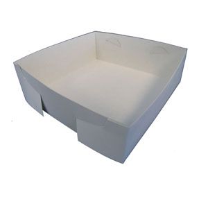 CAKE TRAY WHITE NO 19 MILKBOARD 200CTN