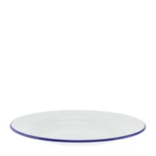 PLATE WHT/BLUE RIM 26CM ENAMEL, FALCON