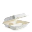 CLAMSHELL 3 COMPARTMENT 9X9X3 WHITE, BIOPAK