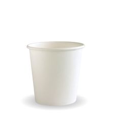 CUP WHT 4OZ SINGLE WALL 50PCE