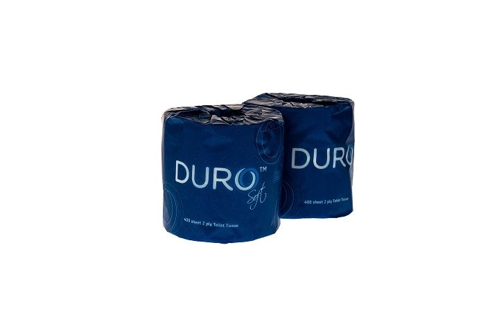 TOILET ROLL 2-PLY 400SH, DURO