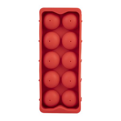 ICE CUBE TRAY BALL RED SILICONE, APPETITO