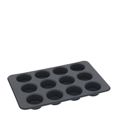 MUFFIN PAN 12 CUP N/STICK, CUISENA