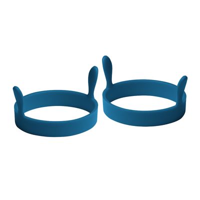 EGG RINGS BLUE 2PK SILICONE, CUISENA