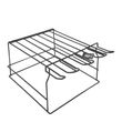 GLASS HOLDER BREAKSTOP BLACK 14X17IN