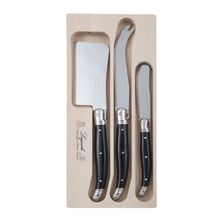 KNIFE SET 3PCE CHEESE BLK, ANDRE VERDIER