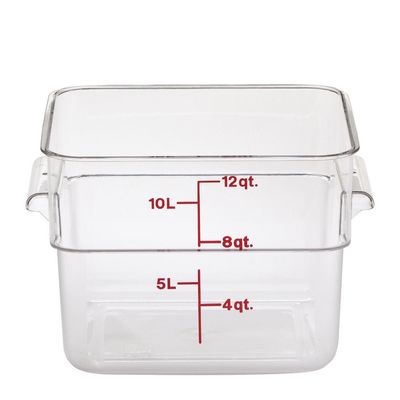 Food Storage Container, Square, Camwear 6 qt, Cambro 6SFSCW - Jean's Restaurant  Supply