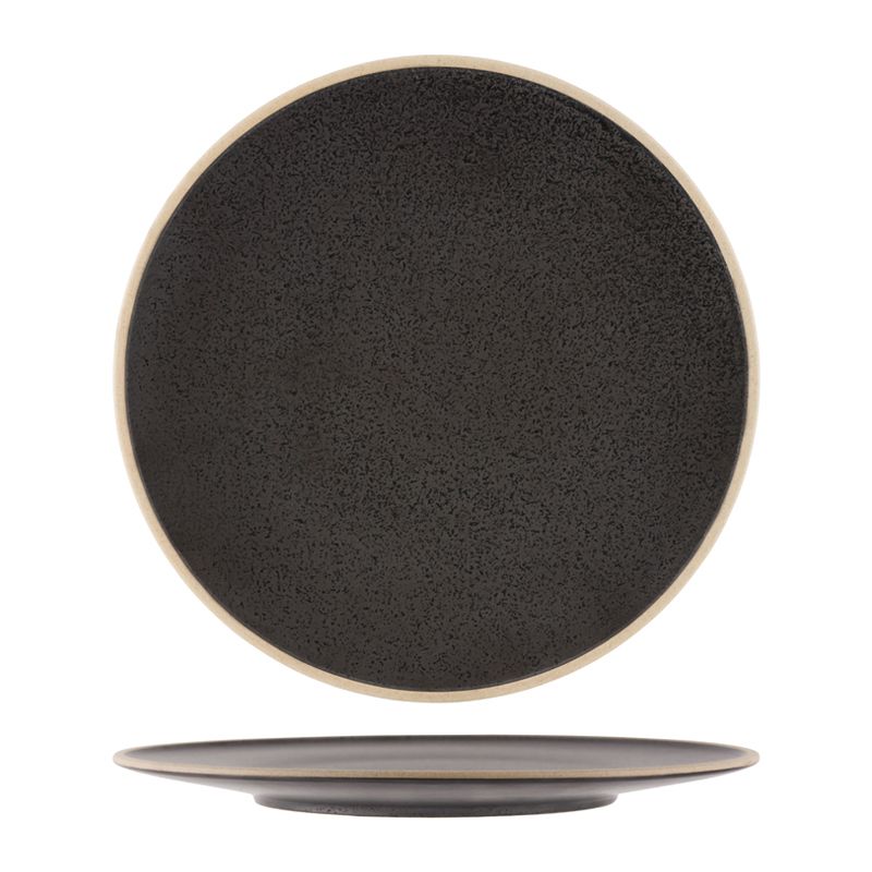 PLATE SPECKLE BLACK 255MM, TK SOHO