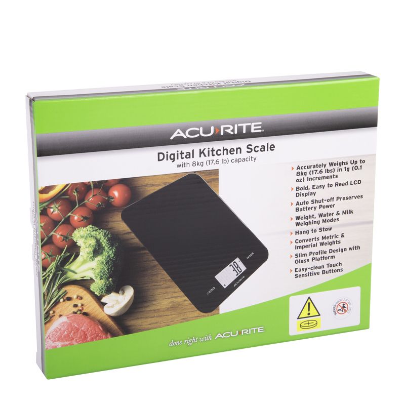 SCALE ELEC BLACK 8KG/1G, ACURITE