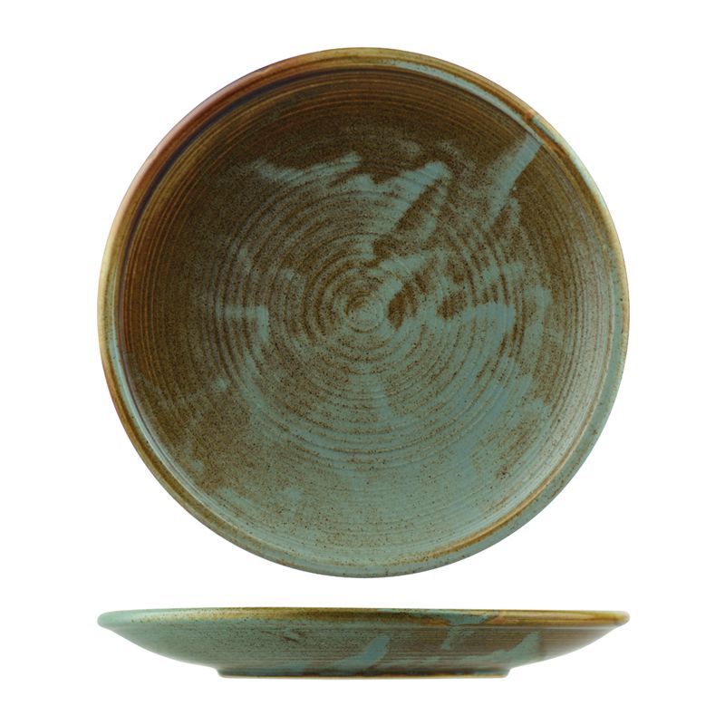 PLATE COUPE FIRED EARTH 260MM, NOURISH