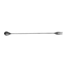 BAR SPOON W/FORK BLACK, MODA