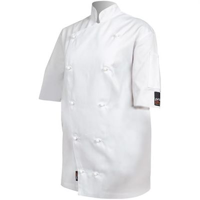 PROCHEF JACKET 10BTN SHORT SLEEVE WHITE