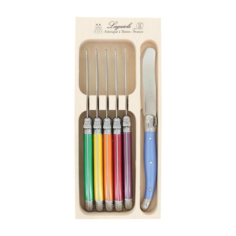 KNIFE SET 6PCE PATE MIXED, ANDRE VERDIER