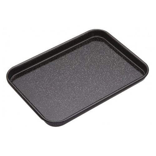 BAKING TRAY BLK 24X18CM ENAMEL, M/PRO