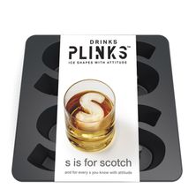 ICE MOULD LETTER S FOR SCOTCH D/PLINKS