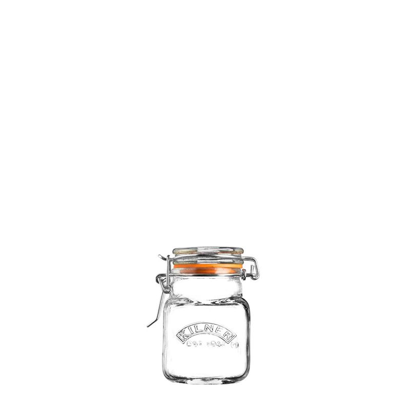 JAR SQUARE CLIP TOP 70ML, KILNER