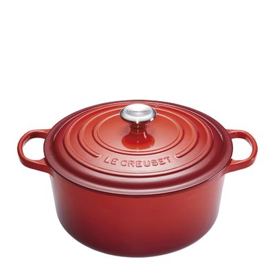 CAST IRON ROUND CASSEROLE 26CM/5.3LT, LE CREUSET