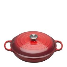 CASSEROLE SHALLOW CERISE 30CM LE CREUSET