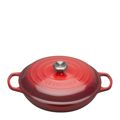 CASSEROLE SHALLOW CERISE 30CM LE CREUSET