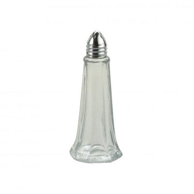 SALT & PEPPER TOWER 115MM GLASS SINGLE