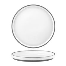 PLATE WHITE RIMMED 210MM, TK MUSE