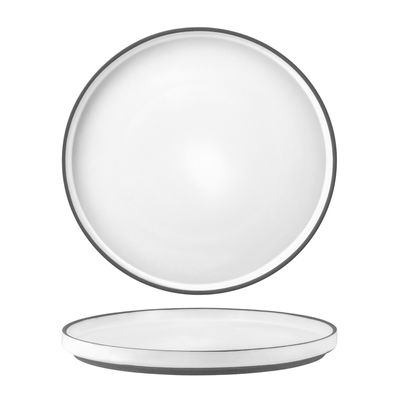 PLATE WHITE RIMMED 265MM, TK MUSE