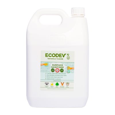 SANITISER 3 IN 1 SURFACE SPRAY 5LT, ECODEV