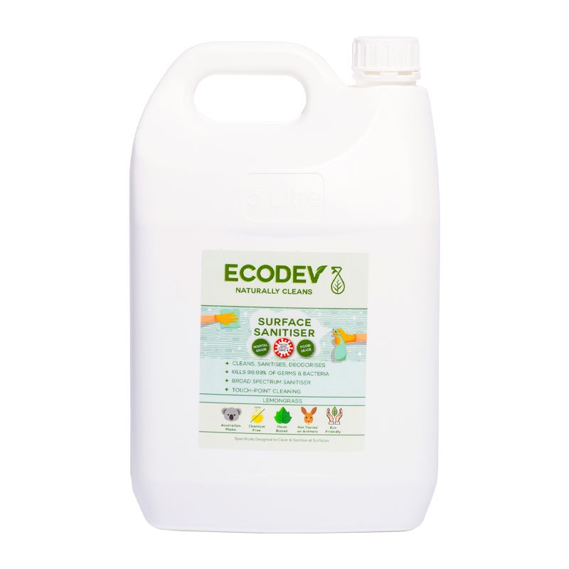 SANITISER 3 IN 1 SURFACE SPRAY 5LT, ECODEV