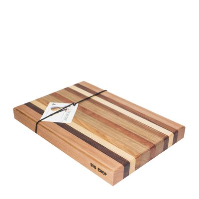 BOARD RECT 400X270X40MM 5 TIMBERS BIG CHOP