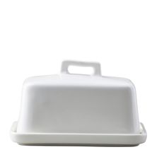 BUTTER DISH WHITE, EPICUROUS