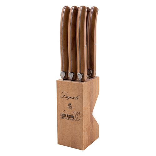 KNIFE SERR SET/6 OLIVEWOOD,ANDRE VERDIER