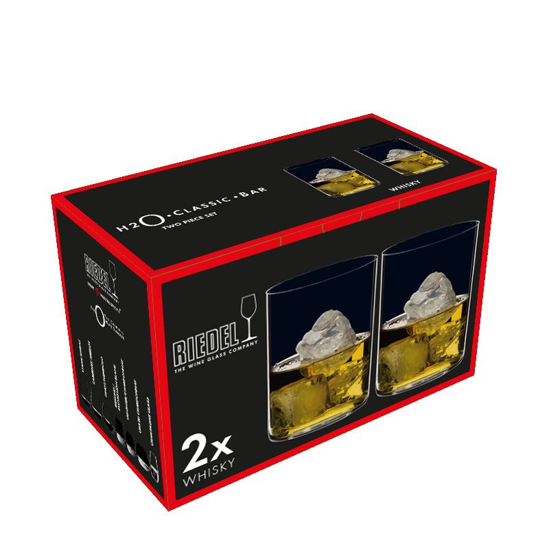 GLASS WHISKY 2PK,RIEDEL H2O CLASSIC BAR