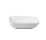 DISH SAUCE SQUARE WHITE, MELAMINE RYNER